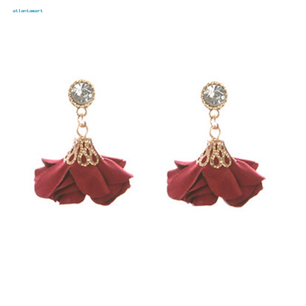 Túi Đựng Đồ Đa Năng Tiện Lợi Dễ Sử Dụng| Khuyên Tai Hoa Vải Vintage Đính Đá Thời Trang