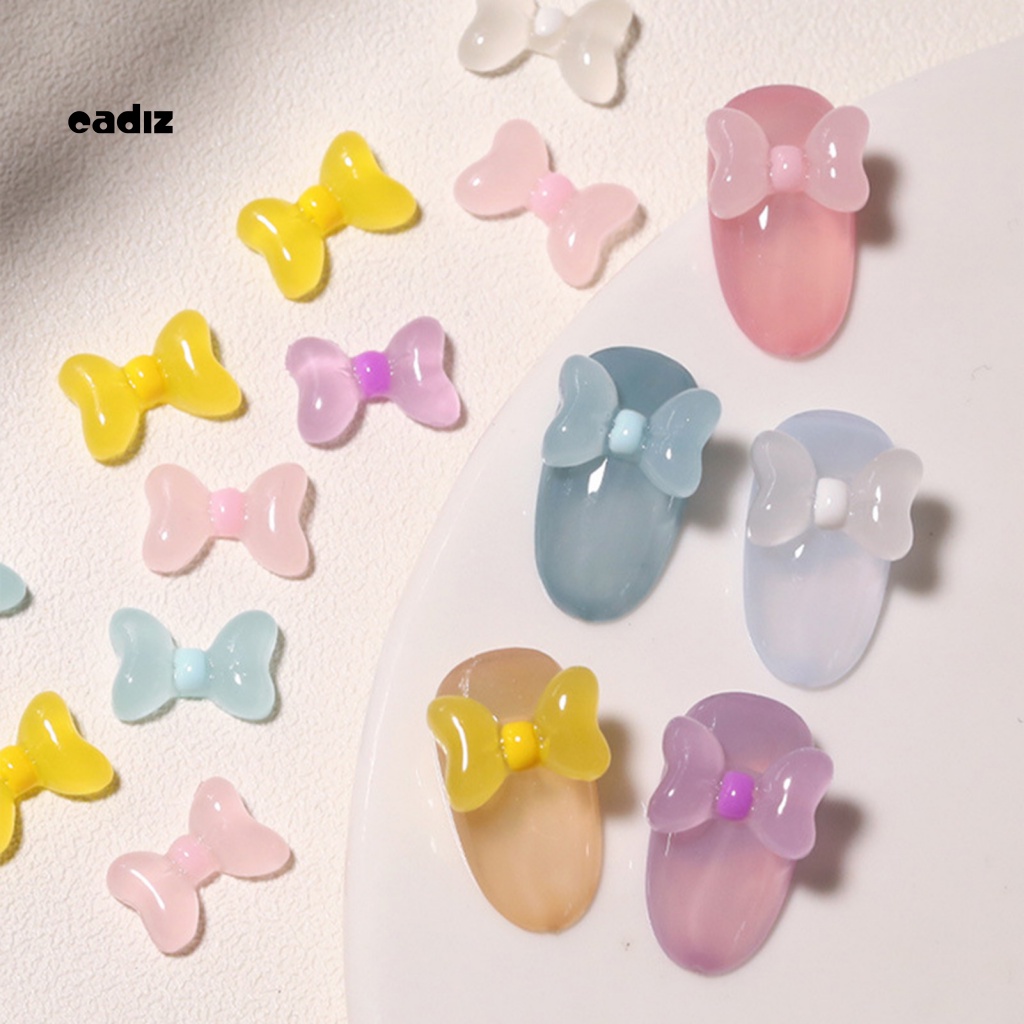 Bộ 5 Phụ Kiện Trang Trí Móng Tay Hình Gấu 3D DIY Dễ Phối Đồ