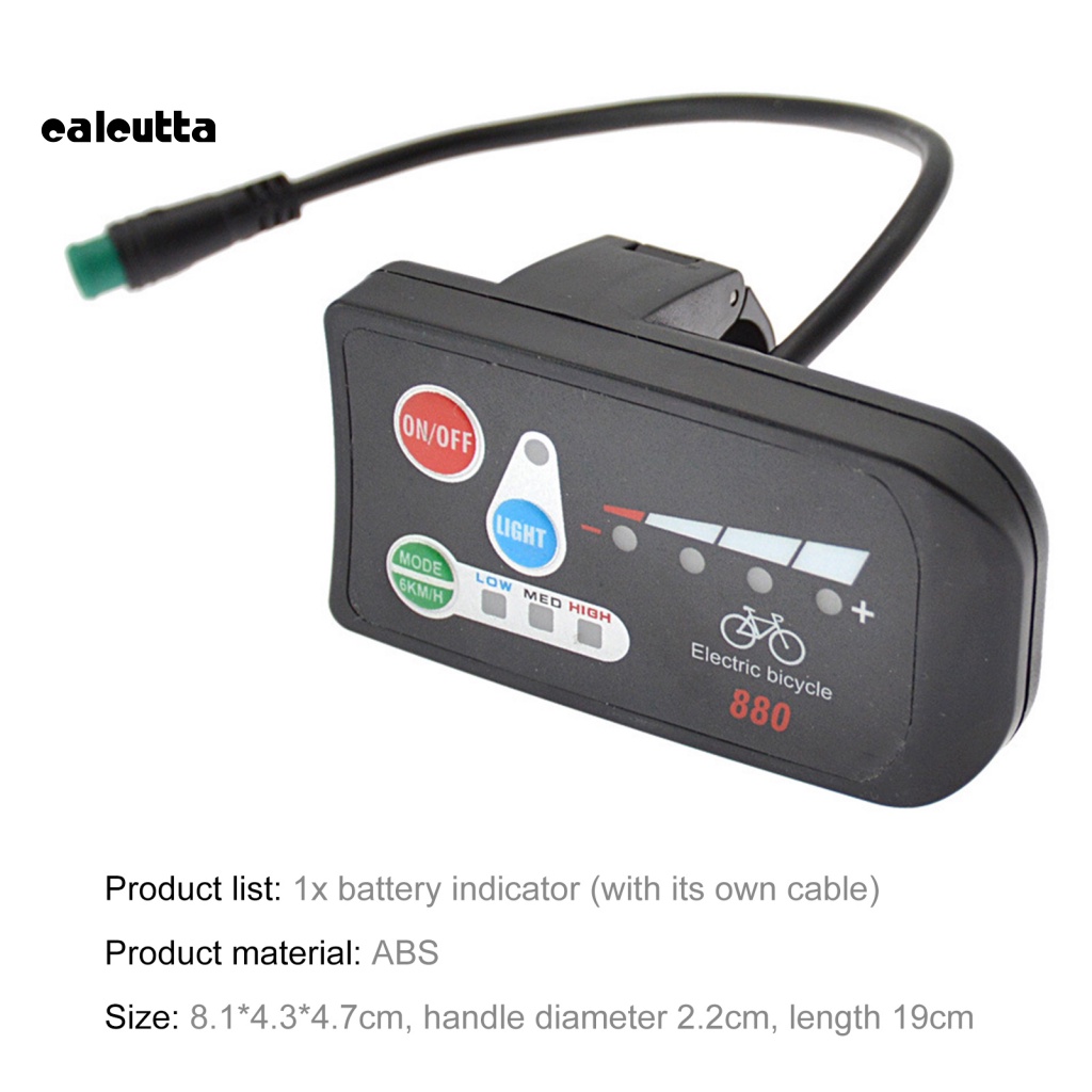 Bảng Điều Khiển Xe Đạp Điện Chống Ăn Mòn 36V 48V LED 880
