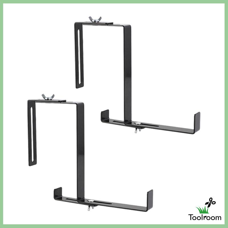 Set 2 Giá Đỡ Chậu Cây Bằng Thép Carbon Có Móc Treo Tiện Dụng