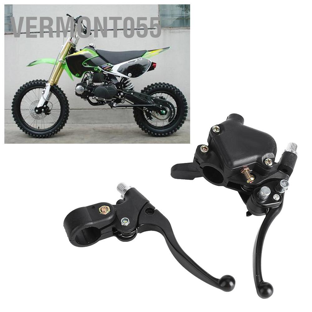Vermont055 Cặp 22mm Trái Phải Ngón Tay Cái Cần Phanh Van Tiết Lưu Phù Hợp Với Mini Moto Quad Pit Bike ATV