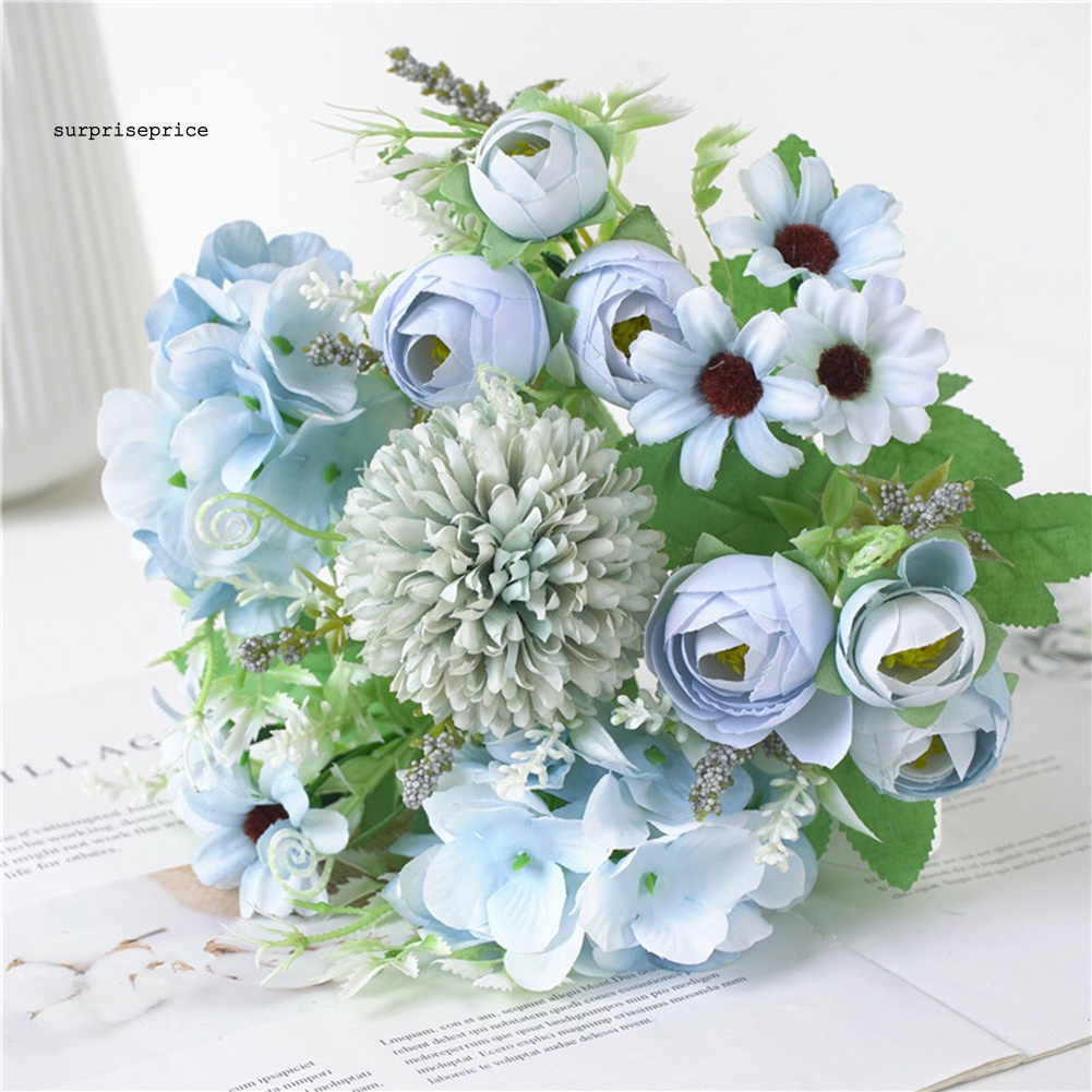 1 Bó Hoa Nhân Tạo Trang Trí Tiệc Cưới, Tại Nhà, Văn Phòng