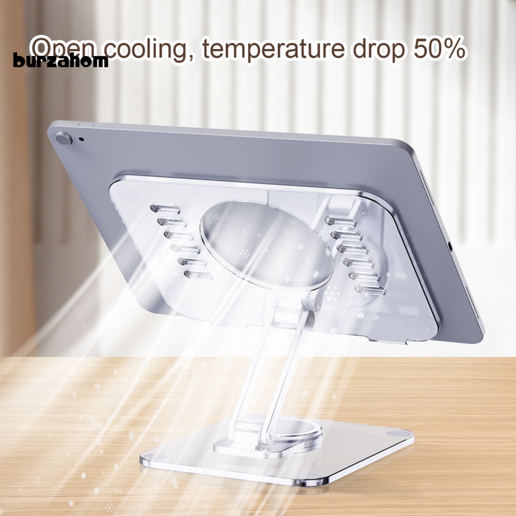 Giá Đỡ Máy Tính Bảng Trong Suốt Chống Trượt Xoay 360 Độ Tiện Dụng