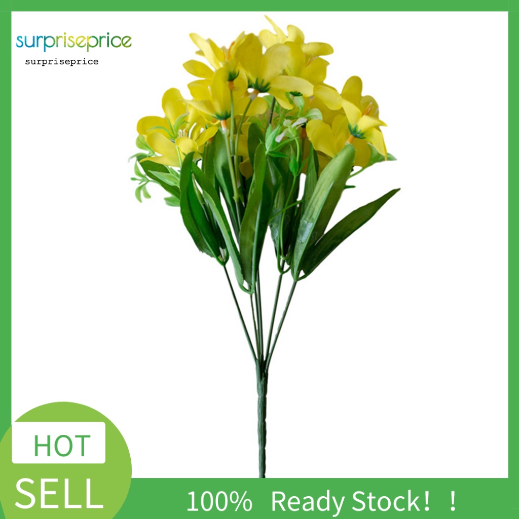 1 Nhánh 18 Hoa Lily Giả Bằng Lụa Dùng Trang Trí