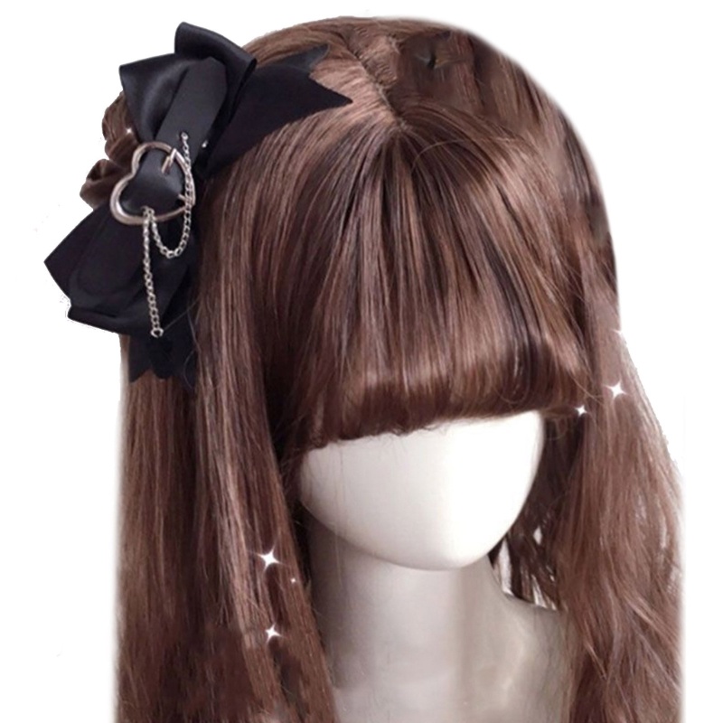 Kẹp Tóc Hình Nơ Phong Cách gothic Cho Nữ