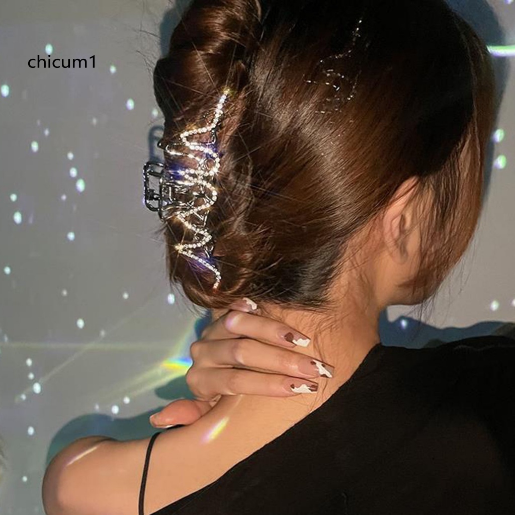 Kẹp Tóc Càng Cua Đính Đá Nhiều Màu Sắc Tươi Sáng Thanh Lịch