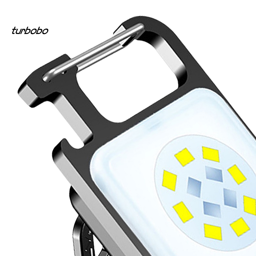 Turbobo Đèn Pin LED Mini Có Móc Khóa Nam Châm Độ Sáng Cao Có Thể Sạc Lại Dùng Khi Đi Cắm Trại