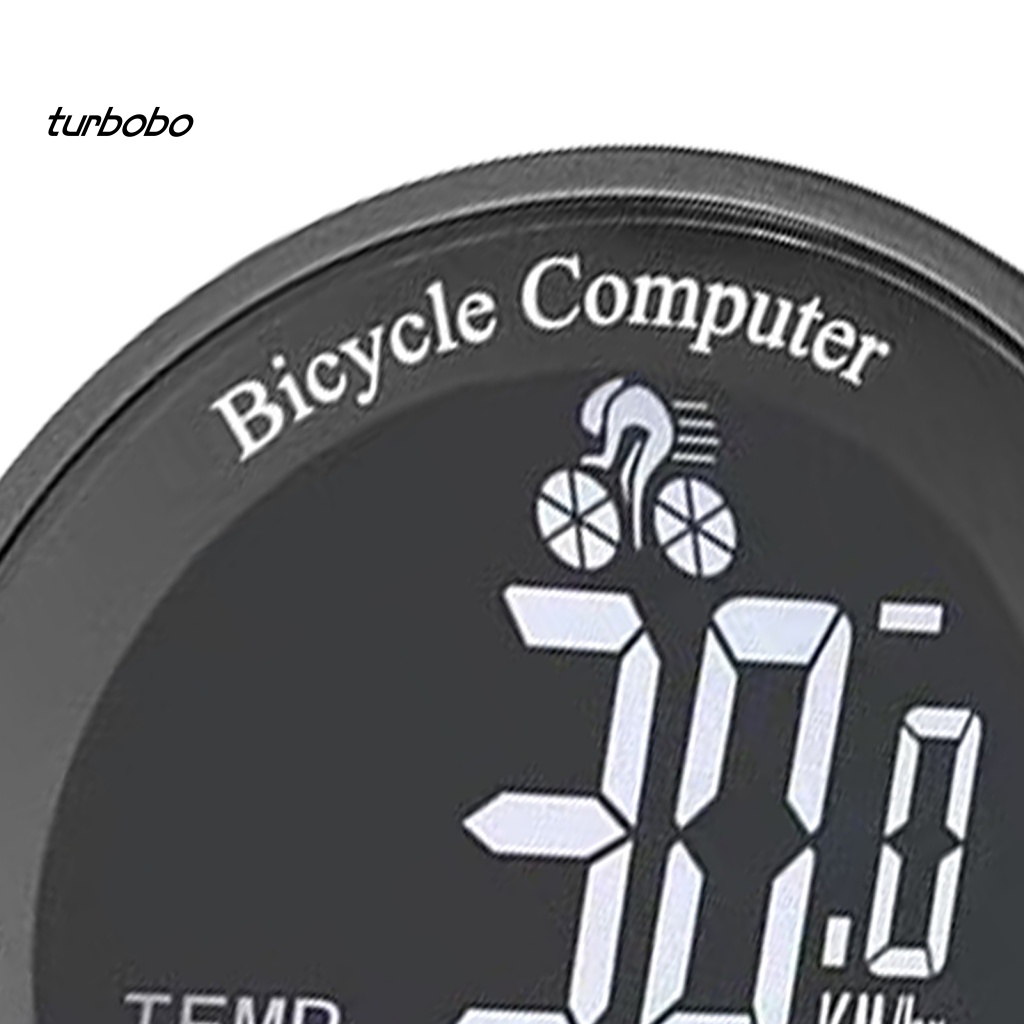 Đồng Hồ Đo Tốc Độ Không Dây Hình Tròn Hiển Thị Chữ Tiếng Anh Có Đèn LED Nền Cho Xe Đạp