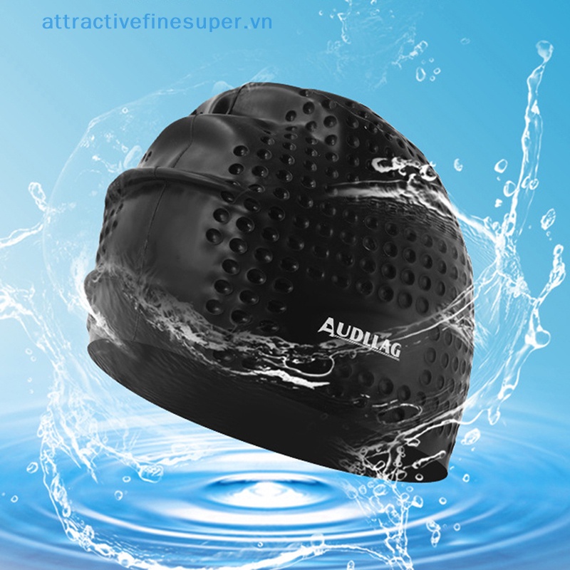 Afs Mũ Bơi Cao Su Silicon Co Giãn Chống Thấm Nước Bảo Vệ Tai Khi Chơi Thể Thao / Bơi Lộ