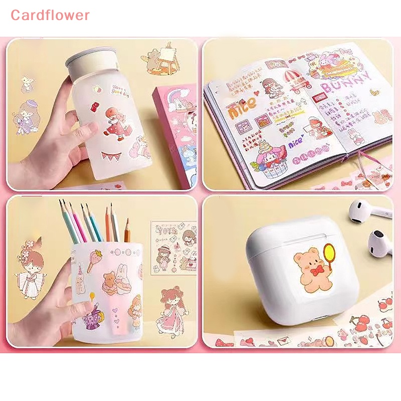 &lt; Cardflower &gt; 50 Miếng Dán Anime PET Chống Thấm Nước Không Lộ Dành Cho Học Sinh Và Bé Gái Mới