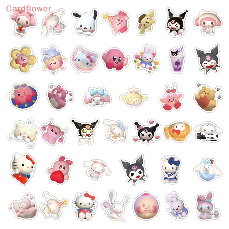 Bộ 60 / 120 Miếng Dán 3D Chống Thấm Nước Hình Kuromi My Melody Dễ Thương