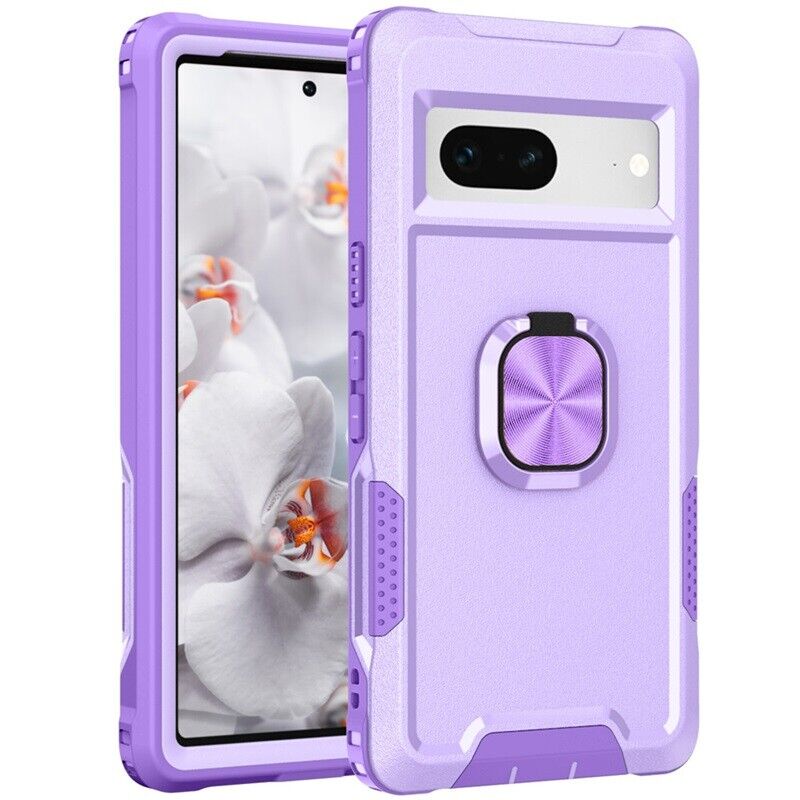 Ốp Điện Thoại Kiểu Giáp Chống Sốc Chịu Được Sức Nặng Có Vòng Đỡ Cho Google Pixel 6 7 Pro