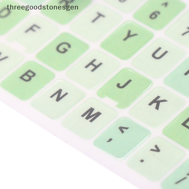 1 Miếng Dán Bàn Phím Máy Tính In Chữ Tiếng Anh Màu Sắc Macaron Dễ Thương