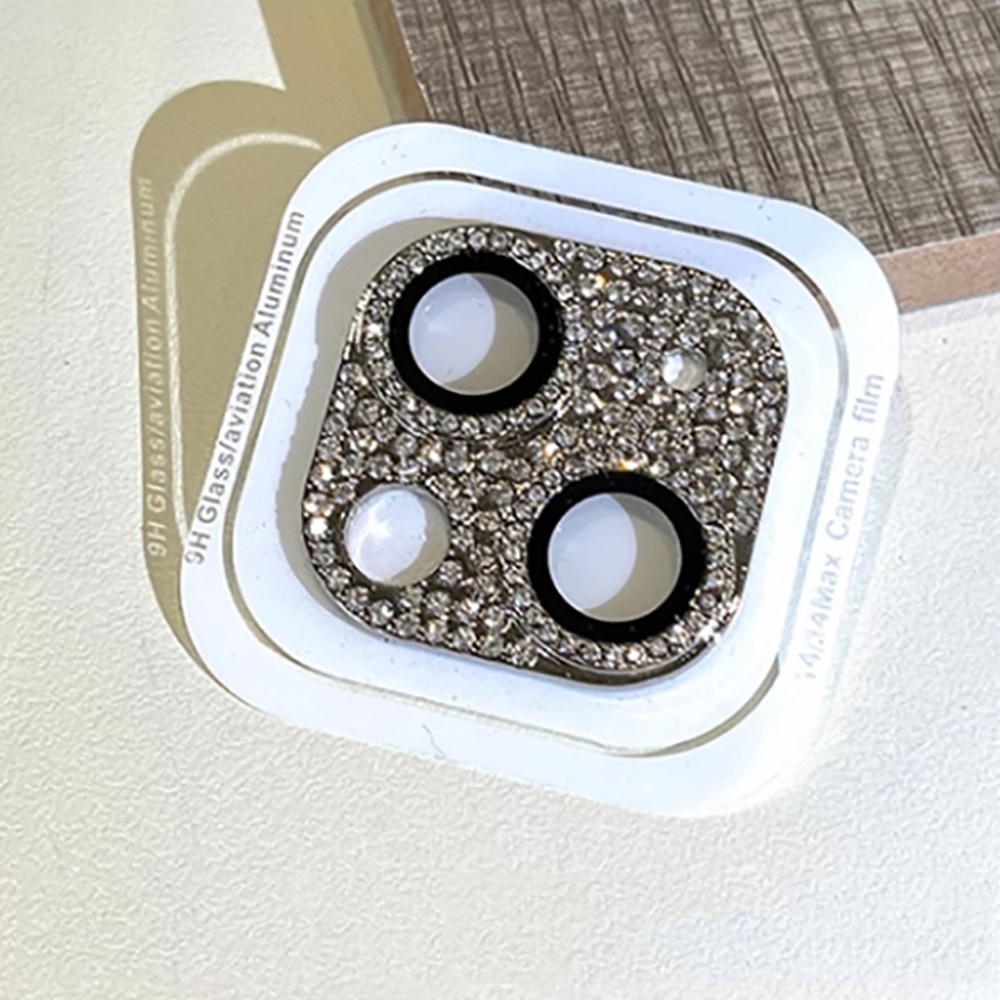 Ốp Điện Thoại Đính Đá Lấp Lánh Sang Trọng Chống Sốc Bảo Vệ Ống Kính Máy Ảnh Cho iphone 14 13 12 11 Pro Max