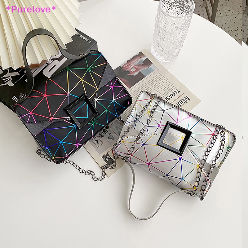 Túi Đeo Chéo Da PU Trong Suốt Thời Trang Dành Cho Nữ Mới