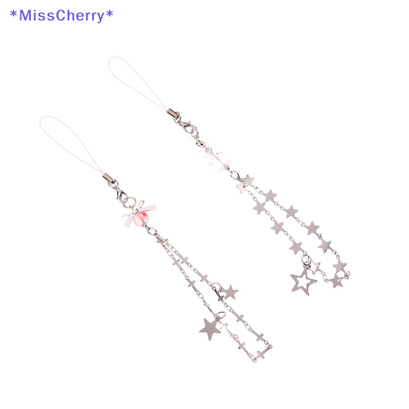 Dây Đeo Điện Thoại Y2K Họa Tiết Gấu Thắt Nơ / Ngôi Sao Xinh Xắn Mới