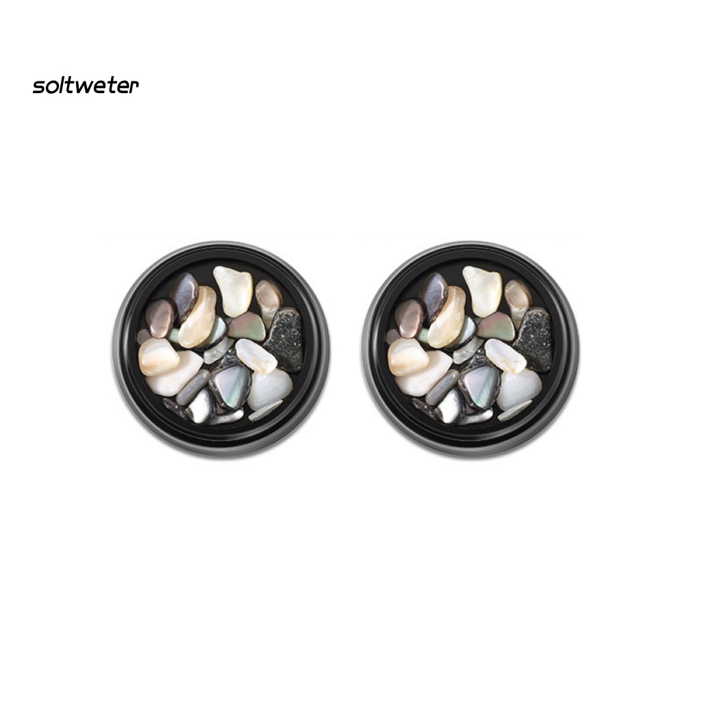 Bộ 2 Đá Đính Trang Trí Móng Tay Hình Vỏ Sò Độc Đáo