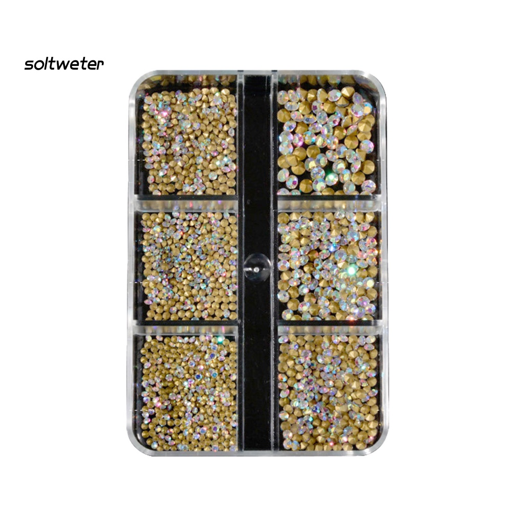 Bộ 1000 Hạt Đá Đính Trang Trí Móng Tay 3D Lấp Lánh Charms
