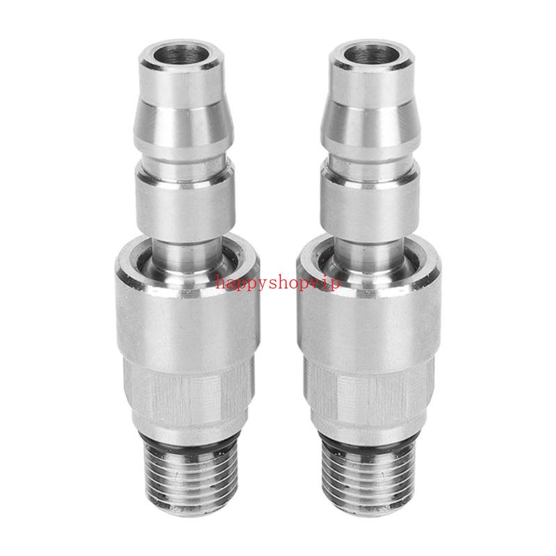 Khớp Nối Ống Khí 1 4NPT Bằng Sắt Mạ Niken Bền Bỉ DIY