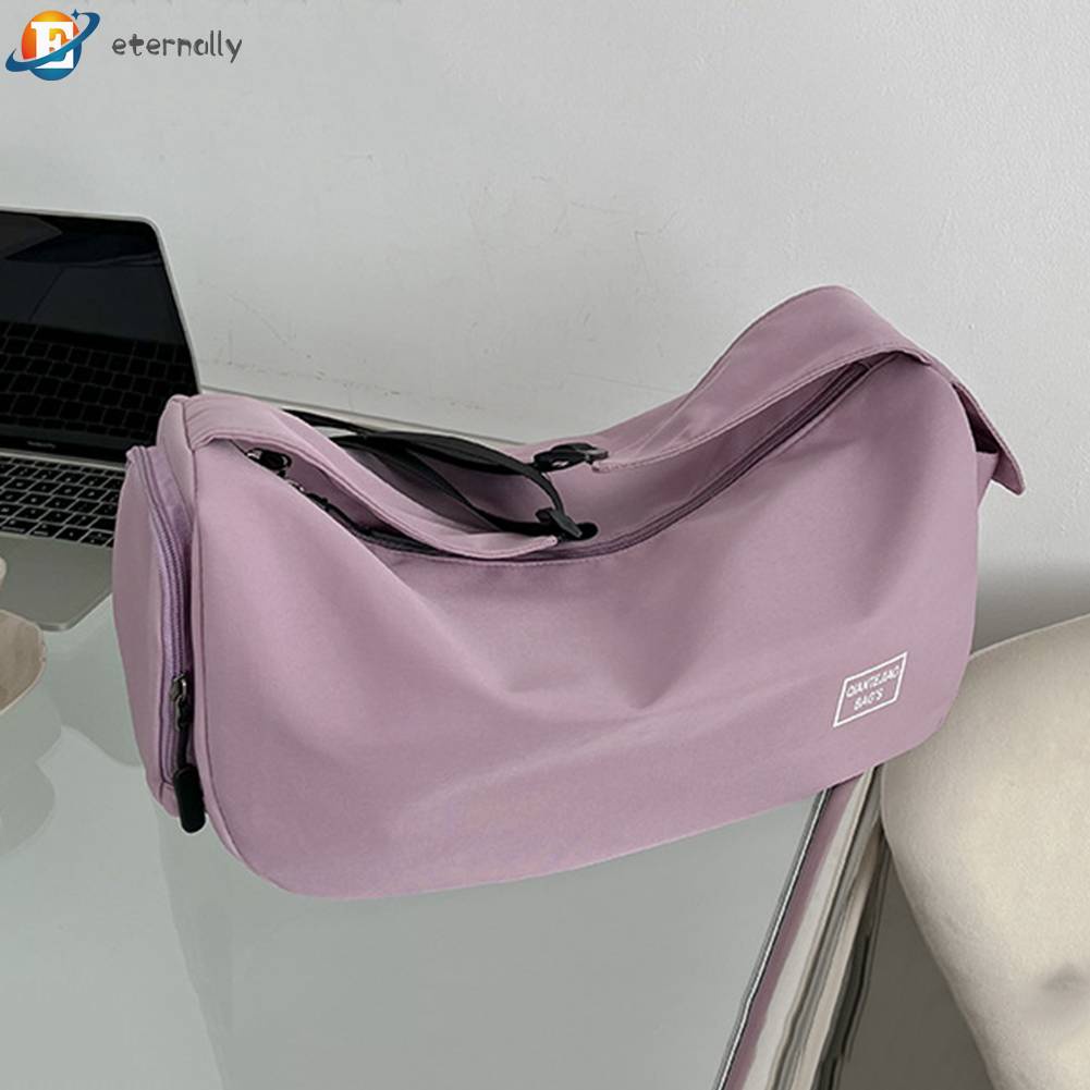 Túi Đựng Đồ Tập Gym / Đi Bơi Màu Sắc Xinh Xắn Có Khóa Kéo Tiện Dụng