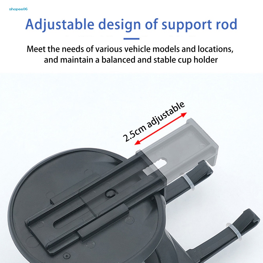 1 Bộ Giá Đỡ Cốc / Gạt Tàn Thuốc Bằng Nhựa Điều Chỉnh Được Cho Xe Hơi