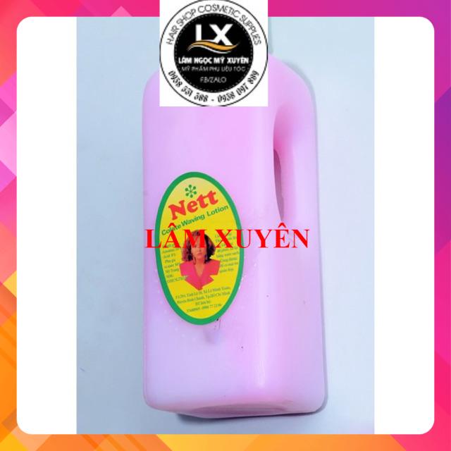 Thuốc uốn lạnh Nett hồng 900ml ⚡FREESHIP⚡ mau quăn, thuốc mạnh, độ xoăn giữ lâu, thích hợp mọi loại tóc, không cần dập😍😍