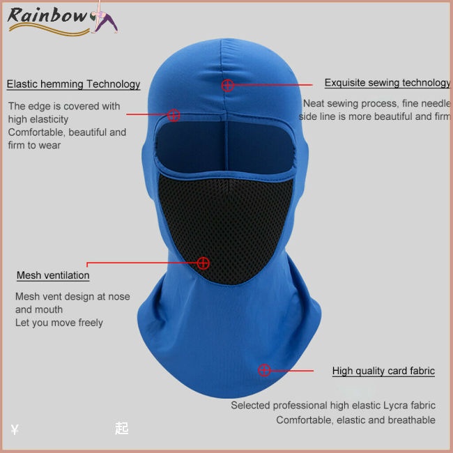 Khẩu Trang Balaclava Che Phủ Toàn Diện Mặt Và Cổ Dùng Khi Đi Xe Đạp / Trượt Tuyết