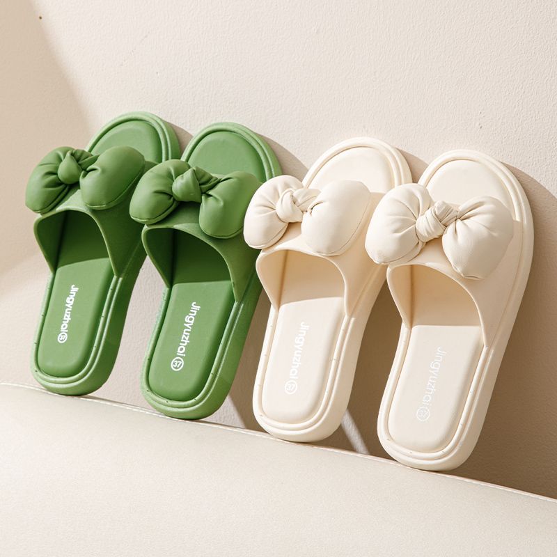 KaBaiQi Dép bánh mì guốc dép giày nữ Màu Sắc Đơn Giản Thoải Mái Cao Gót Chống Trơn Trượt dép đế xuồng 30ZHDLX071403