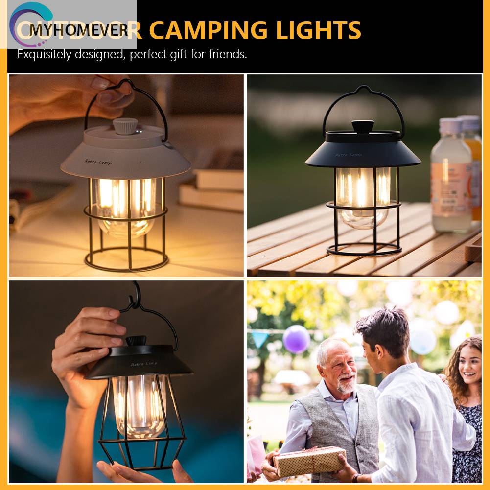 Đèn Cắm Trại 3 Chế Độ Chống Nước IP54