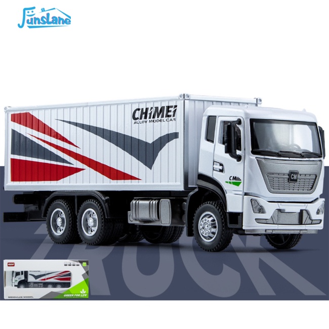 Mô Hình Xe Container Bằng Hợp Kim Có Đèn Và Âm Thanh Tỉ Lệ 1: 32