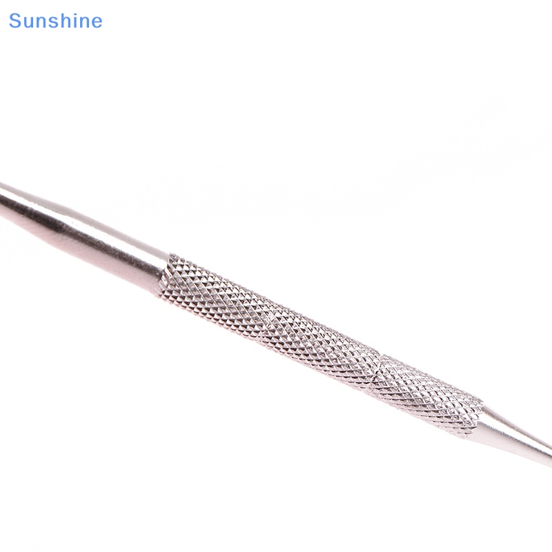 Que Hai Đầu Loại Bỏ Bụi Bẩn Chăm Sóc Móng Bằng Thép Không Gỉ