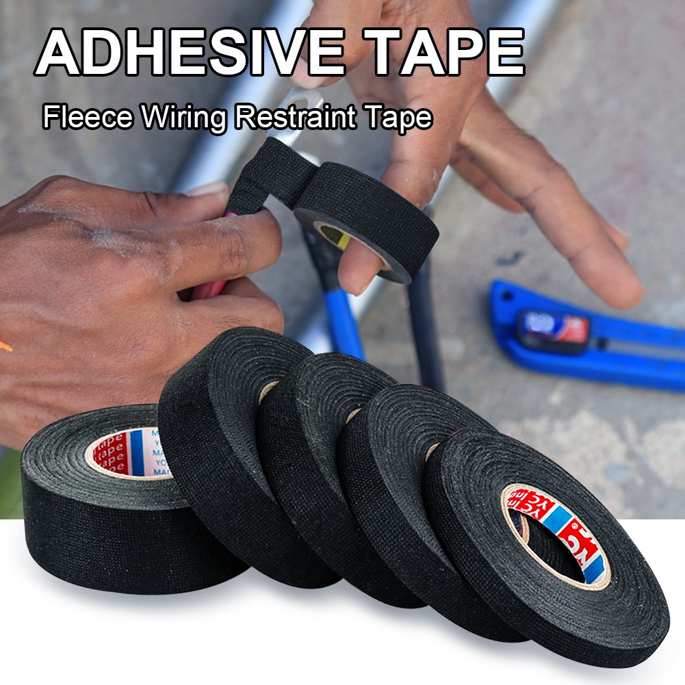 Băng Keo Chịu Nhiệt Chống Cháy 15m/25M Cho Ô Tô Băng Vải Flannel Băng Vải Lông Cừu Dây Nịt Dây Băng Polyester AUBESSSTORE