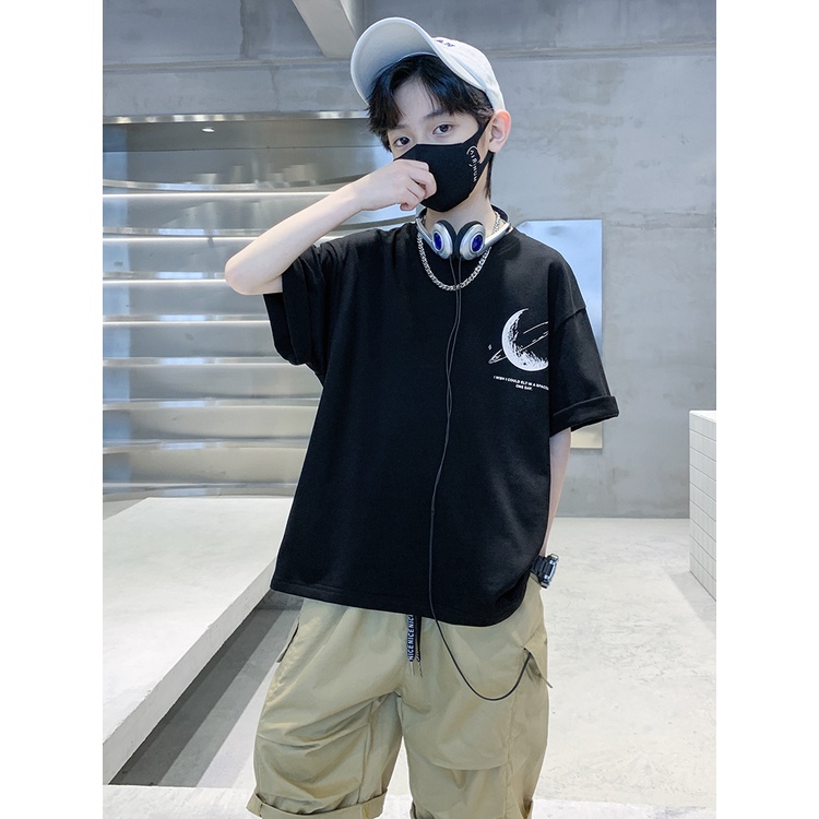 Yidanl Áo Thun 100% Cotton Tay Ngắn Dáng Suông In Họa Tiết Hoạt Hình Xinh Xắn Thời Trang Cho Nữ