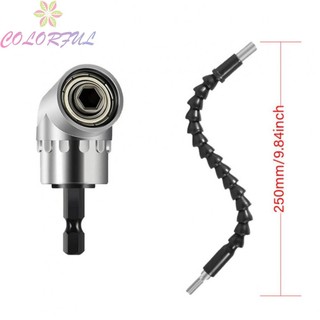【COLORFUL】Drill Bit 105 Degree 2pcs Adapter Connector Magnetic Power Tools Right Angle
