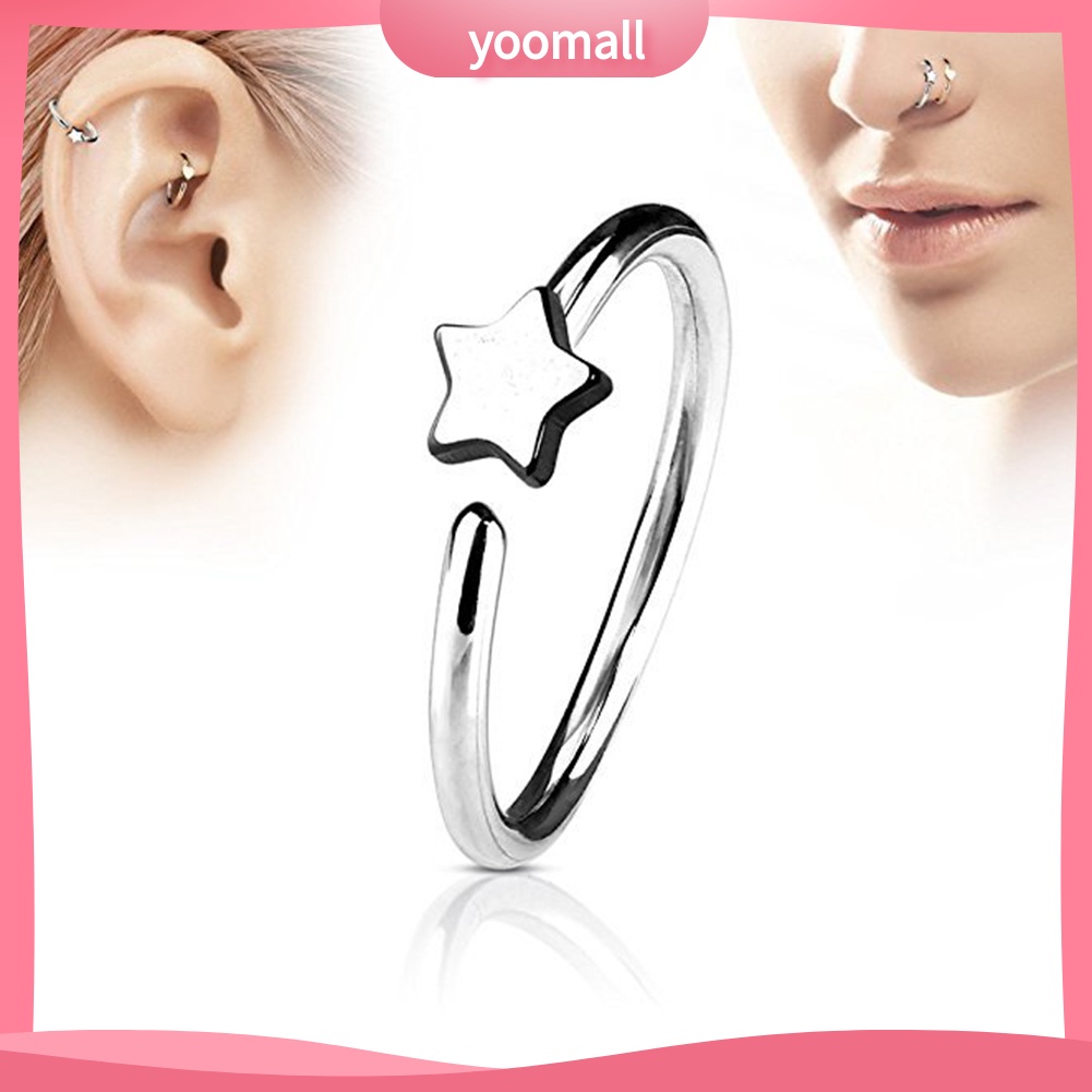 Khuyên Mũi Đính Đá Nhân Tạo Thời Trang Dành Cho Nam Và Nữ