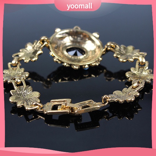 Vòng Đeo Tay Mạ Vàng Đính Đá Resin Nhiều Màu Phong Cách Bohemia Cổ Điển Dành Cho Nữ