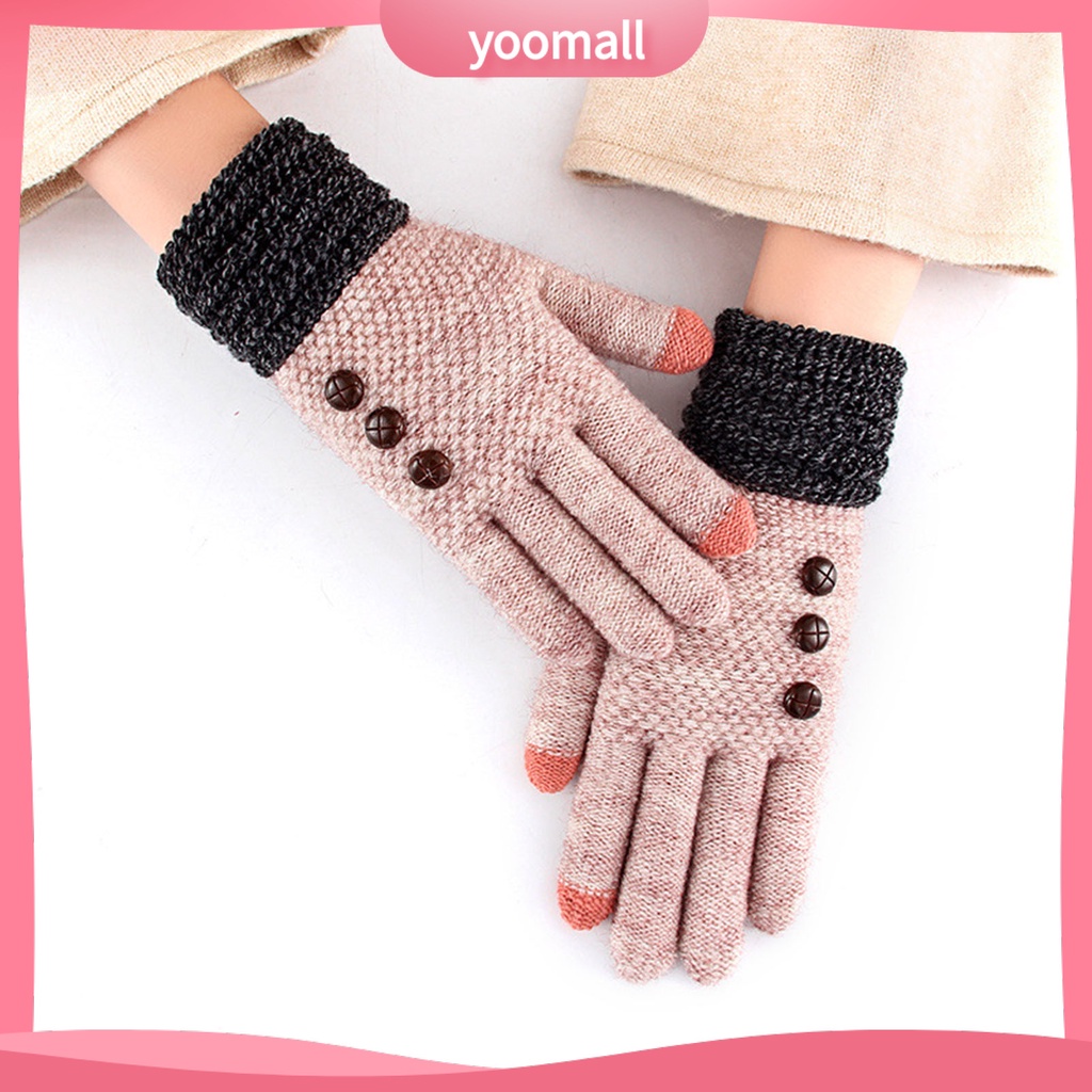 1 Cặp Vỏ Bọc Bảo Vệ Ngón Tay Màn Hình Cảm Ứng Phối Màu Độc Đáo Thời Trang Cho Nữ