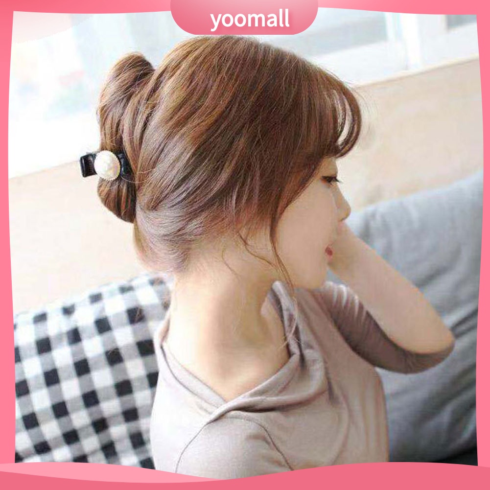 Kẹp Tóc Càng Cua Đính Ngọc Trai Nhân Tạo Cho Nữ