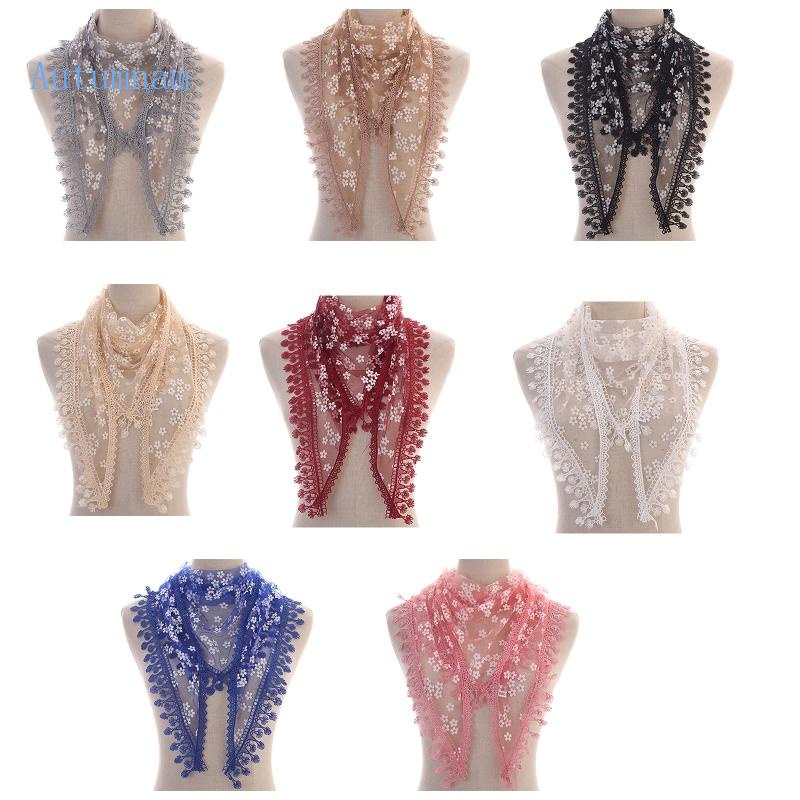 Khăn Choàng Cổ Phối Ren Trọng Lượng Nhẹ Thời Trang Mùa Hè Dành Cho Nữ