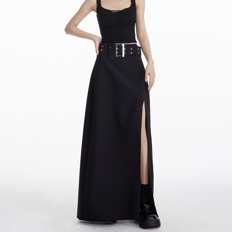 Chân váy Chân váy jean Chân Váy Bò váy nữ Chân Váy Chữ A 2023 New Style JL0713010