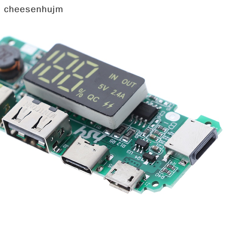 Bảng Mạch Sạc Điện Thoại Hai Cổng USB Loại C Có Đèn LED