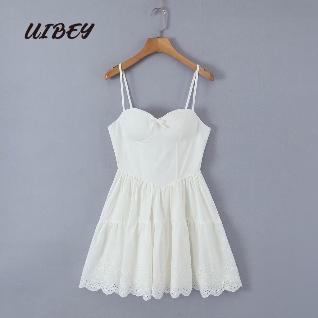 Uibey Đầm Ren Ghép Nối Đa Năng 9602