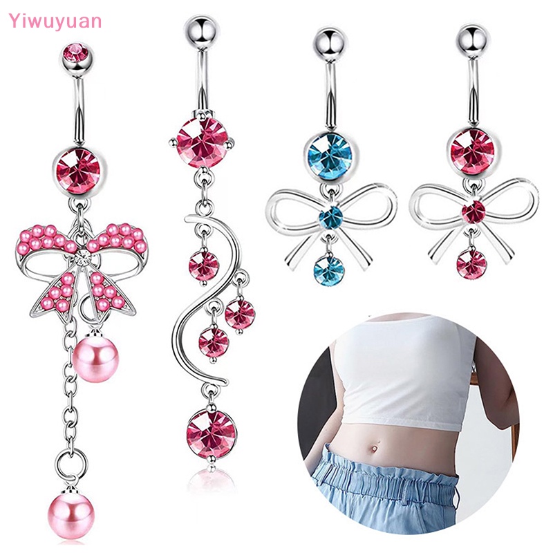 Khuyên Rốn Hình Bướm Bằng Thép Không Gỉ Thời Trang Mới