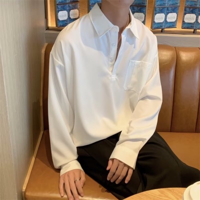 Áo Sơ Mi Nam Tay Dài Dáng Rộng Phong Cách Doanh Nhân Thời Trang Xuân Thu Mới 2023