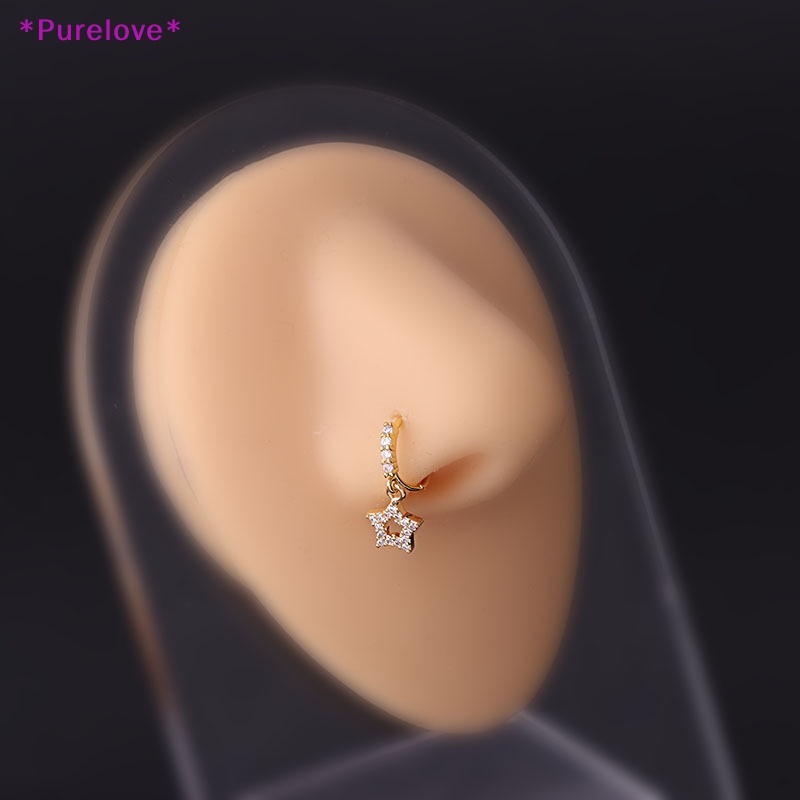 Khuyên Mũi Tròn Phối Dây Xích Thời Trang Cá Tính Cho Nữ Mới