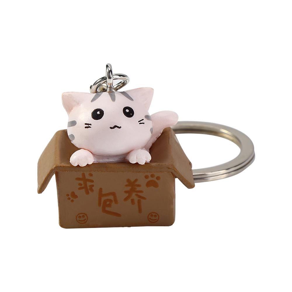 Móc Khóa Kim Loại Hình Chú Mèo Nhỏ Xinh Xắn Thời Trang