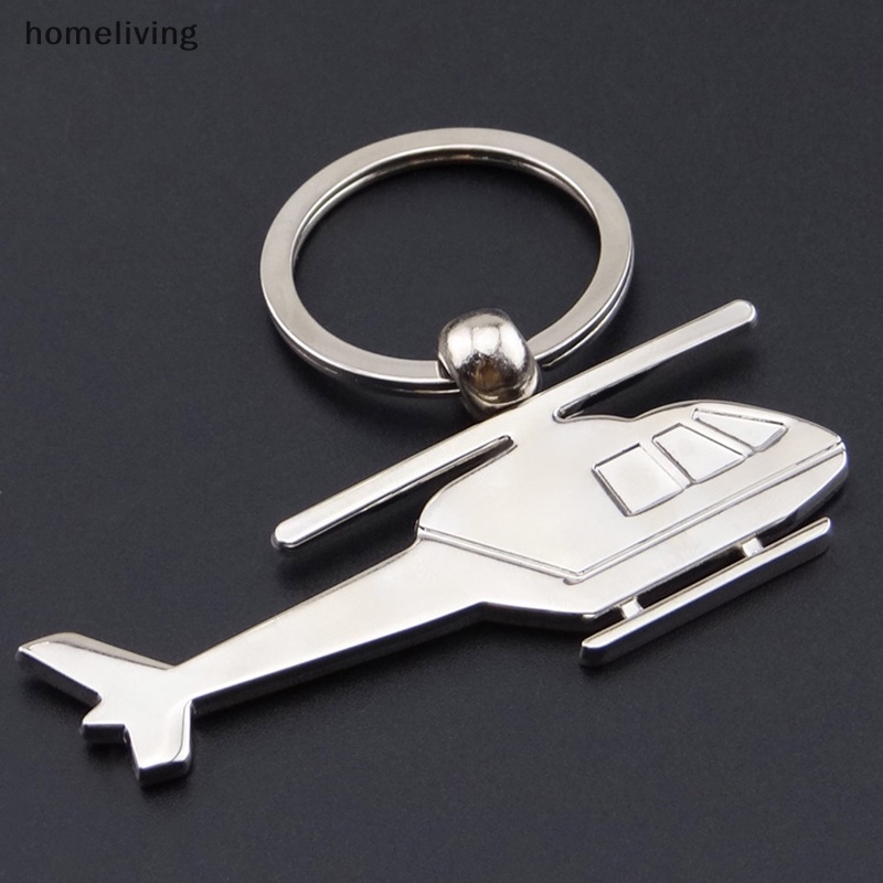 Móc Khóa Hình Máy Bay Bằng Thép Không Gỉ Sáng Tạo