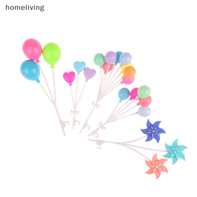 1 Bộ Bong Bóng Nhiều Màu Trang Trí Sân Vườn Nhà Búp Bê