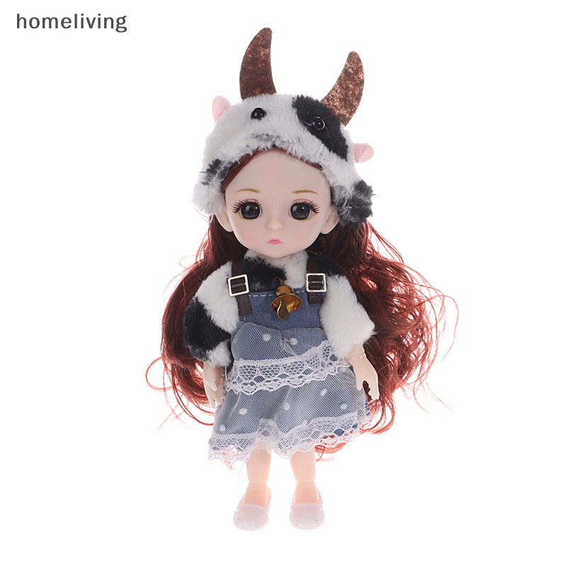 Búp Bê Mini 17cm Có Khớp Chuyển Động Xinh Xắn