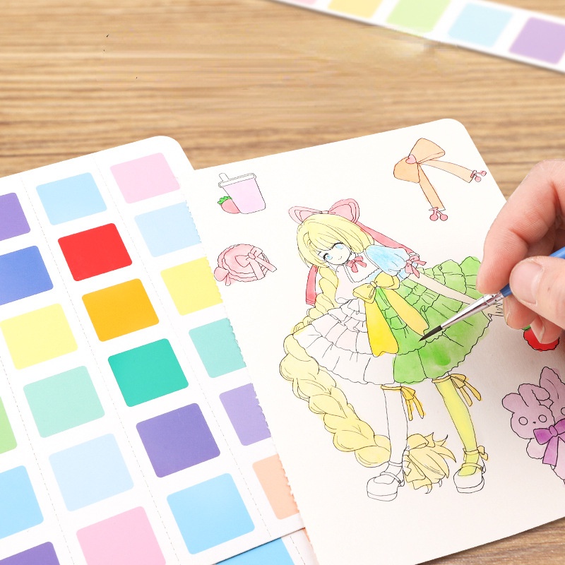 Bộ 22 Miếng Dán Trang Trí Sách Hình Công Chúa Dễ Thương Cho Bé Gái